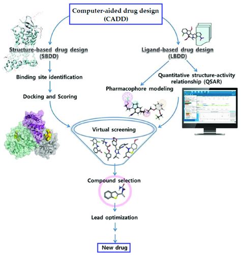 Drug discovery process and computer-aided drug design. | Download Scientific Diagram