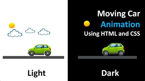 Moving Car Animation using HTML and CSS | Keyframes - YouTube