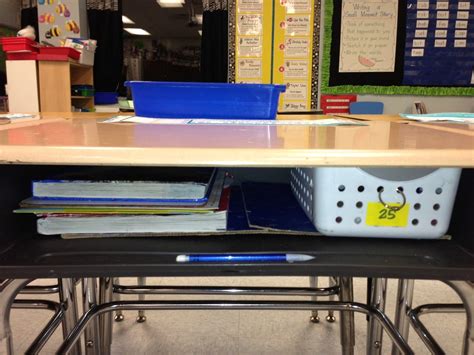 Keeping Students' Desks Organized | Student desk organization, Desk organization, School desk ...