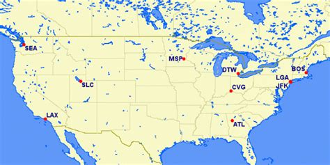 The Complete List of Hubs / Focus Airports of Major Airlines in North America | Tripplus