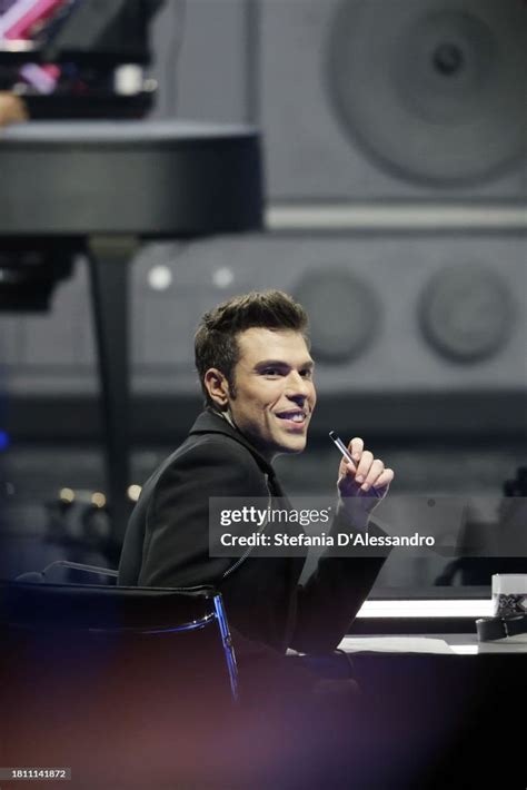 Fedez attends the X Factor live tv show on November 23, 2023 in... News ...