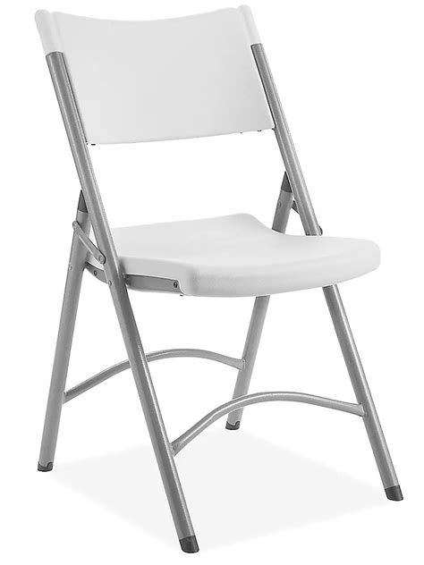 Economy Plastic Folding Chair - White H-3015W - Uline