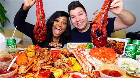 GIANT KING CRAB LEGS SEAFOOD BOIL MUKBANG LOBSTER SEAFOOD, 50% OFF