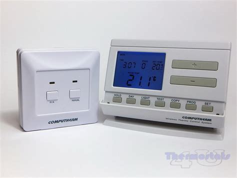 Wireless Programmable Thermostat Quality Room Stat 6 times 7 day ...