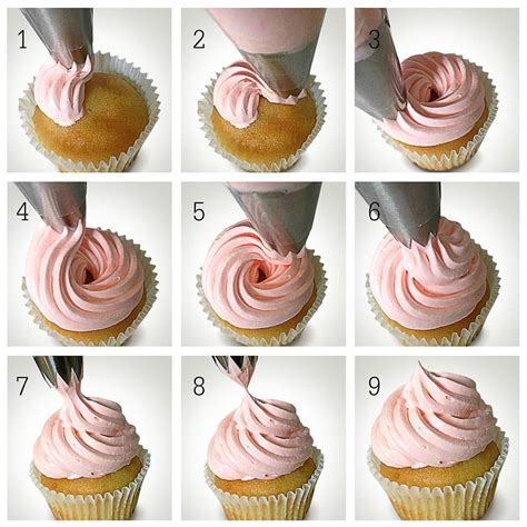 How to decorate a cupcake - step by step tutorial by Love2bake | Cake ...