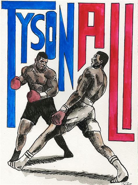 Tyson vs Ali poster on Behance