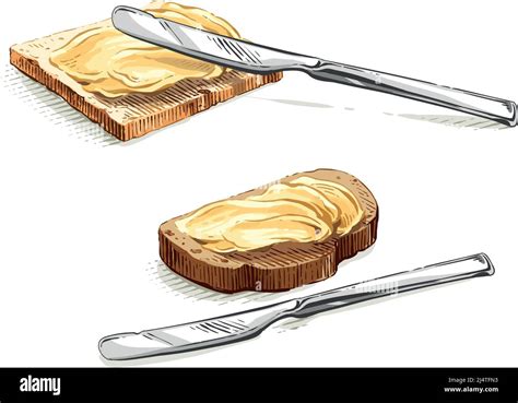 butter hand drawing sketch engraving illustration style vector Stock Vector Image & Art - Alamy