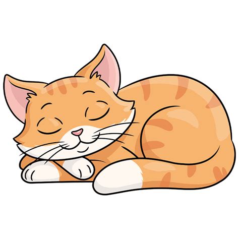 How to Draw a Simple Sleeping Cat - Really Easy Drawing Tutorial