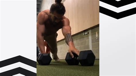 Jason Momoa Shows Off Epic Workout Routine | E! News