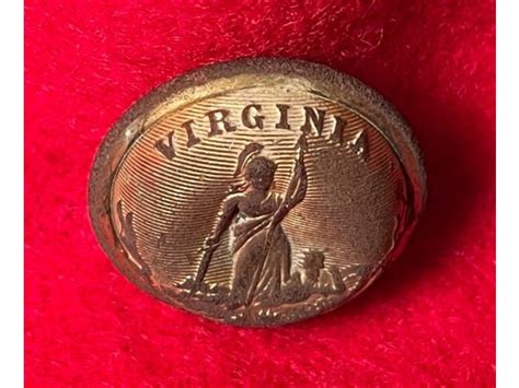 Virginia State Seal Staff Officer Coat Button