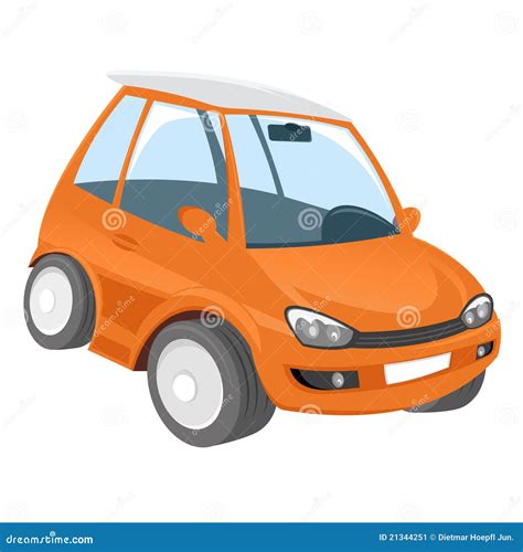 Orange cartoon car stock vector. Illustration of closeup - 21344251