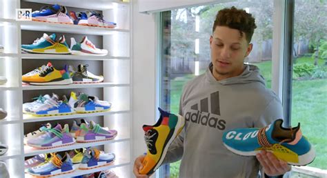 Patrick Mahomes Gets an Entire Room Dedicated to His Shoes