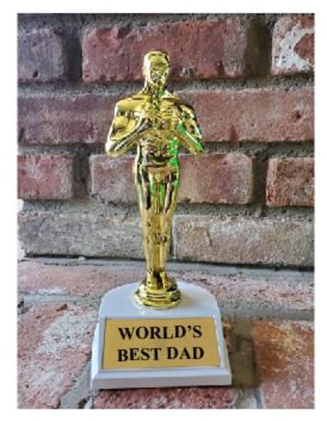 Best Dad Award, Custom Best Dad Trophy, Personalized Trophy Best Dad - Etsy