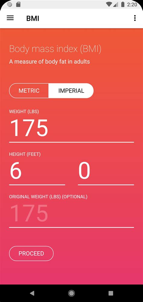 BMI Calculator Imperial Metric APK for Android Download