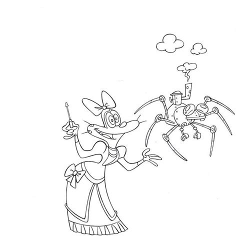 Oggy and the Cockroaches coloring pages to download and print for free