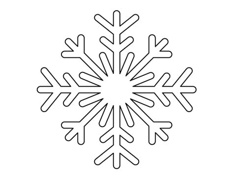 Free Printable Large Snowflake Template - Printable Templates Free