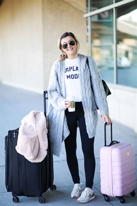 “Airplane Mode” Cute Airplane Outfits | Travel OOTD + Ideas – Lauren ...