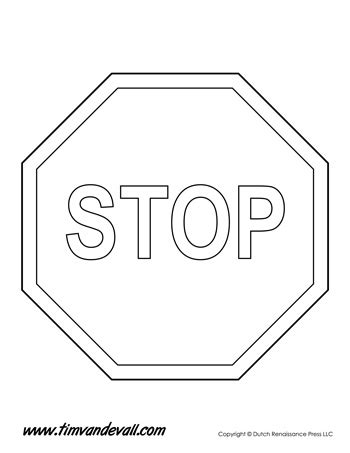 Stop Sign Template - Tim's Printables