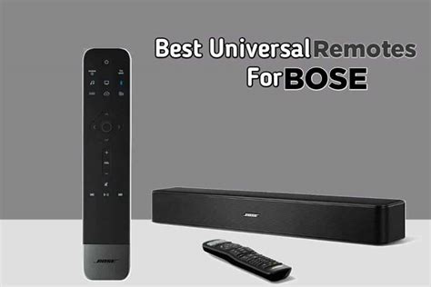 BEST UNIVERSAL REMOTE FOR BOSE SPEAKERS & SOUNDBARS [2021]