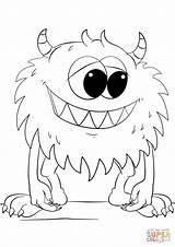 Monster Coloring Page Printable  Word Searches sketch template