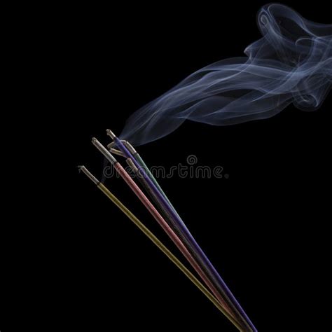 Burning Incense Sticks stock photo. Image of isolated - 33557064