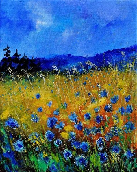 "Corn flowers 45" (2012) - Pol Ledent | Art painting, Fine art, Painting