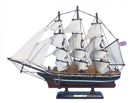 Wholesale Wooden Cutty Sark Tall Model Clipper Ship 14in - Model Ships