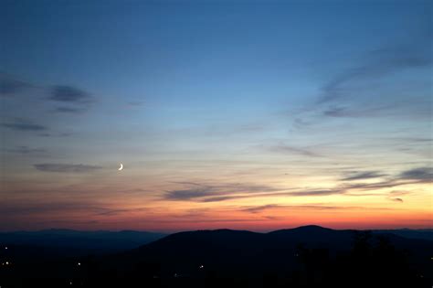 Silhouette of Mountains during Golden Hour Photography · Free Stock Photo