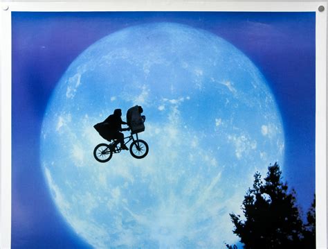 E.T. the Extra-Terrestrial / one sheet / bike over moon style / USA