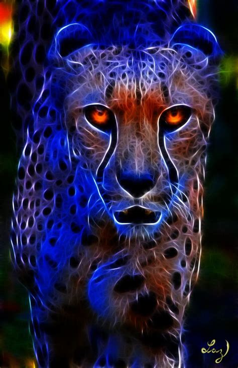 Pin by Mariana Herb on Fractal art | Big cats art, Tiger art, Cat art