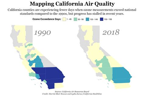 California Air Quality: Mapping The Progress - KFF Health News