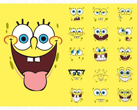 Bob Esponja Caras Svg Bob Esponja Caras Cricut Pantalones México ...