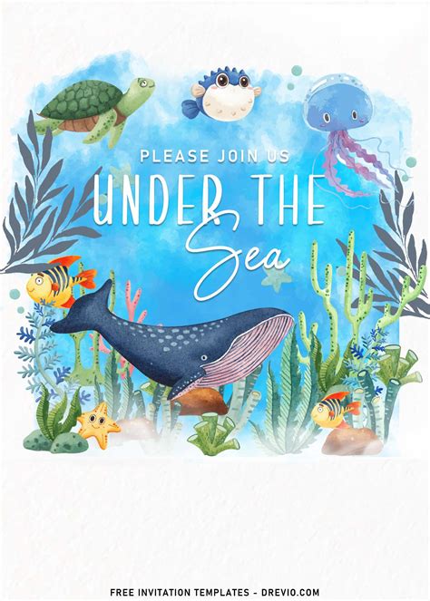 7+ Under The Sea Birthday Invitation Templates | Download Hundreds FREE PRINTABLE Birthday ...