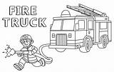 Firefighter Coloring Page sketch template