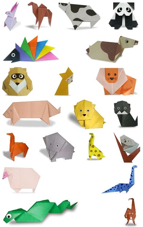 Origami paper animals | Origami animals, Easy origami animals, Kids origami