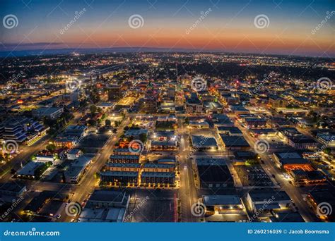 Aerial View of Downtown Bakersfield, California Skyline Stock Image - Image of colours, fall ...