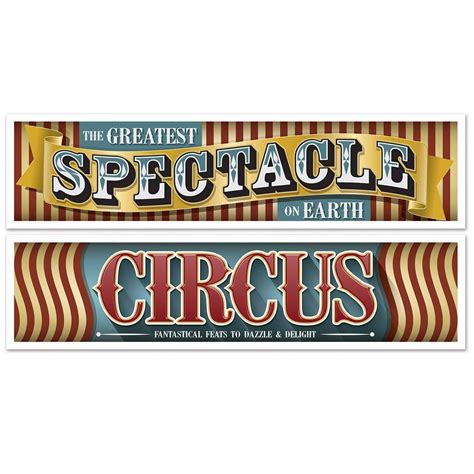 Vintage Circus Banners in 2021 | Vintage circus party, Vintage circus, Circus decorations