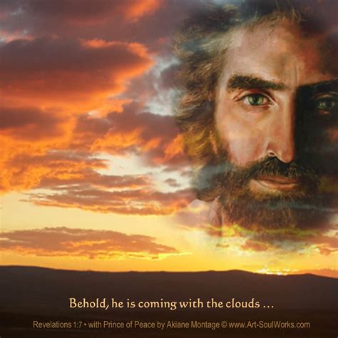 Jesus is coming in the clouds .. | Jesus painting, Pictures of jesus ...