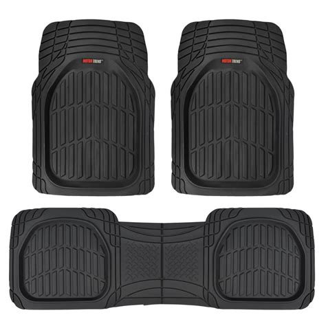 Motor Trend FlexTough 3D Car Rubber Floor Mats - Deep Dish Heavy Duty ...