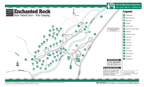 Enchanted Rock Texas State Park Camping Map - Enchanted Rock Texas • mappery