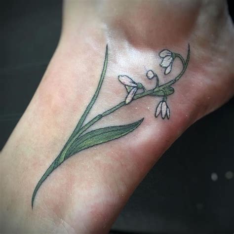 Cute snowdrop I did this morning . #snowdrop #snowdroptattoo # ...