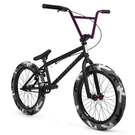 Elite BMX Destro 20" Bike - Black / Camo / Purple - Walmart.com