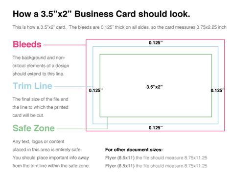 Standard Business Card Size - Printing: Business Cards / But who always says safe was the right ...