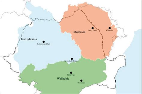 Historical regions of Romania within the present (post-1944) boundaries ...