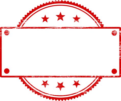 20 Red Empty Stamp Vector (PNG Transparent, SVG) | OnlyGFX.com