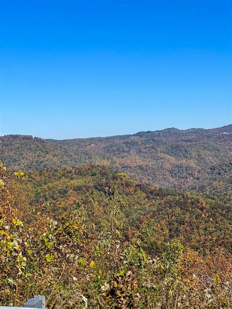 An Overlook on the Blue Ridge Parkway in Boone, NC during the Autumn ...