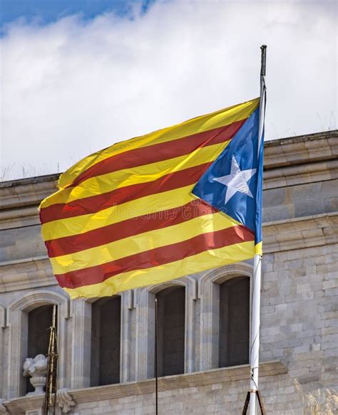 Flag of Catalonia stock image. Image of identity, spanish - 27255463