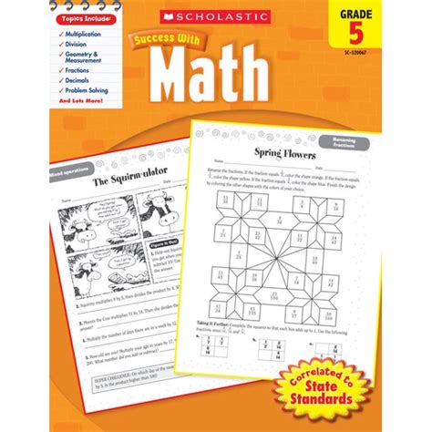 Scholastic Success with Workbooks: Math: Math, Grade 5 (Paperback ...