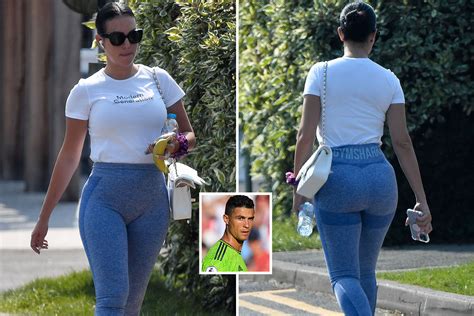 Georgina Rodriguez heads to the gym in tight leggings as partner Cristiano Ronaldo's Man Utd ...