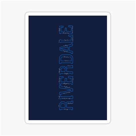 "Riverdale Character Logo " Sticker by samantha167 | Redbubble